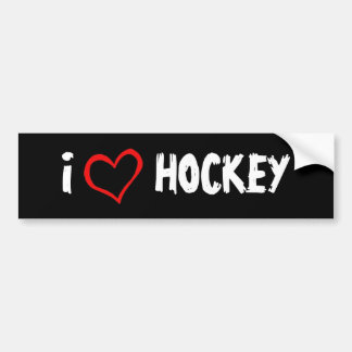 I Liebe-Hockey Autoaufkleber