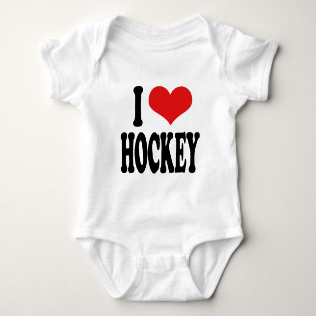 I Liebe-Hockey Baby Strampler (Vorderseite)