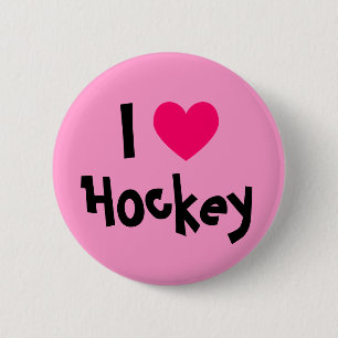 I Liebe Hockey Button