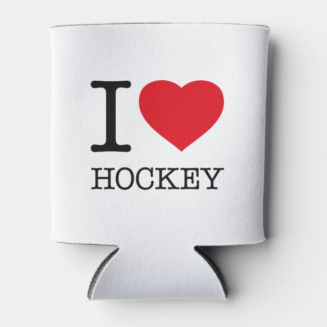 I LIEBE HOCKEY DOSENKÜHLER (Vorderseite)