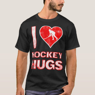 I Liebe Hockey Hugs Witziges Geschenk für Hockeyfa T-Shirt
