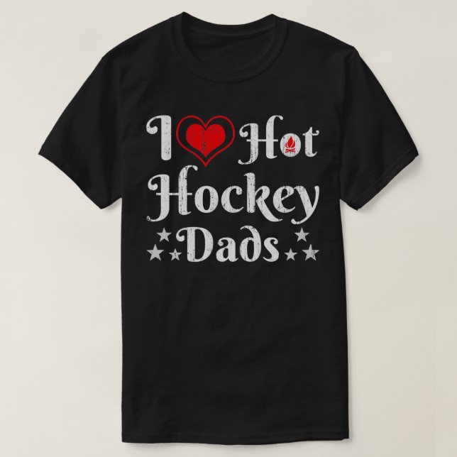 I Liebe Hockey Vads Hockey Liebhaber T-Shirt (Design vorne)