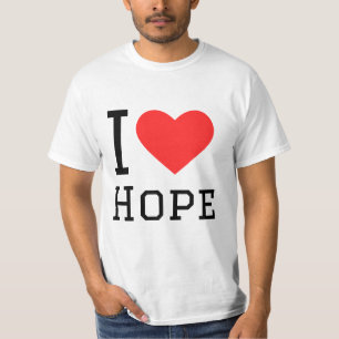 I Liebe hoffen, quadratischer Aufkleber T-Shirt