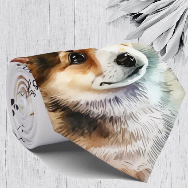 I Liebe Hogs Corgi Corgis Neck Tie Krawatte (Von Creator hochgeladen)