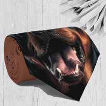 I Liebe Hogs Rottweiler Neck Tie