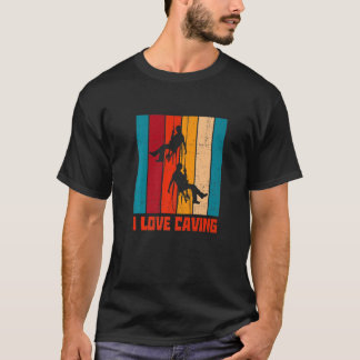 I Liebe Höhle Erforschung der Potholing Spelology T-Shirt