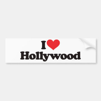 I Liebe Hollywood Autoaufkleber