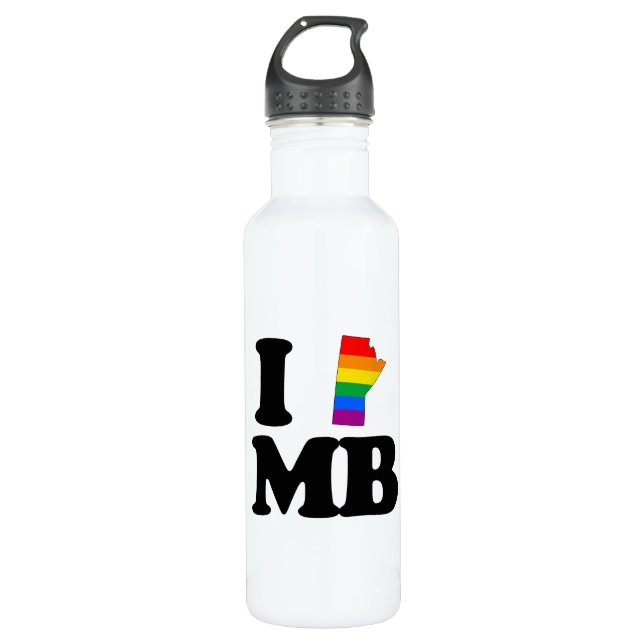 I LIEBE HOMOSEXUELLES MANITOBA - .PNG TRINKFLASCHE (Vorderseite)
