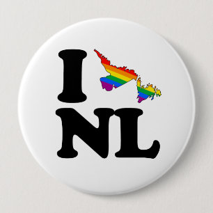 I LIEBE HOMOSEXUELLES NEUFUNDLAND - .PNG BUTTON