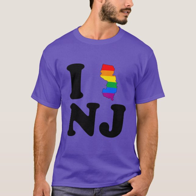 I LIEBE-HOMOSEXUELLES NEW-JERSEY T-Shirt (Vorderseite)