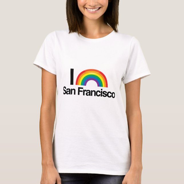 I LIEBE HOMOSEXUELLES SAN FRANCISCO - .PNG T-Shirt (Vorderseite)