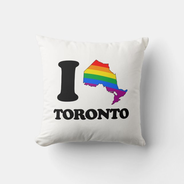 I LIEBE HOMOSEXUELLES TORONTO - .PNG KISSEN (Vorderseite)