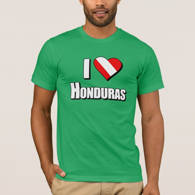 I Liebe Honduras Diving T-Shirt (Vorderseite)