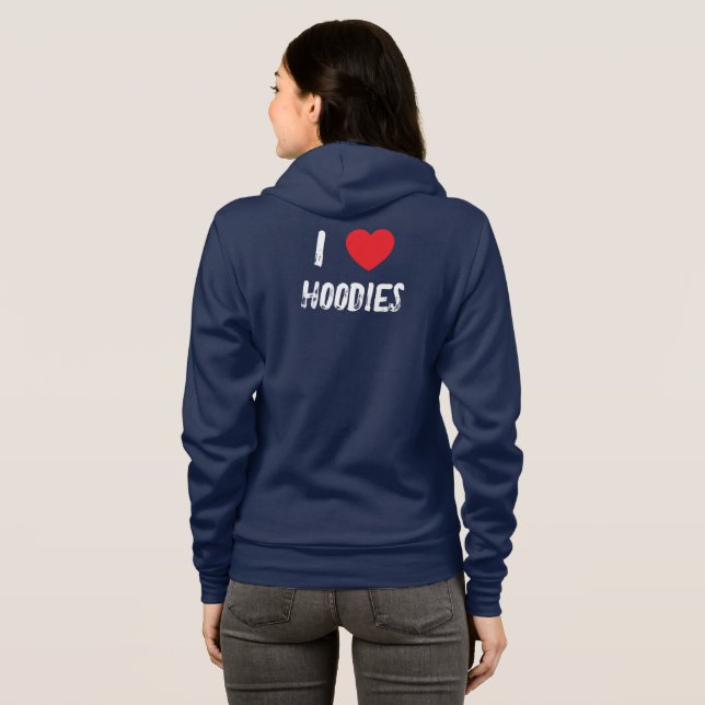 I Liebe Hoodies T - Shirt (Schwarz voll)