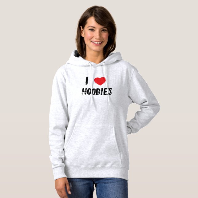 I Liebe Hoodies T - Shirt (Vorne ganz)