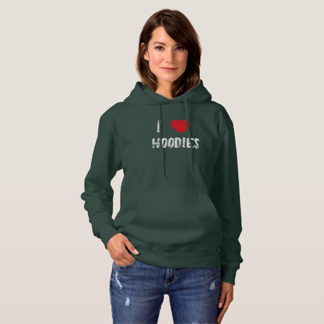 I Liebe Hoodies T - Shirt (Vorne ganz)