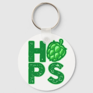 I Liebe Hopfen in Handbäumen Schlüsselanhänger