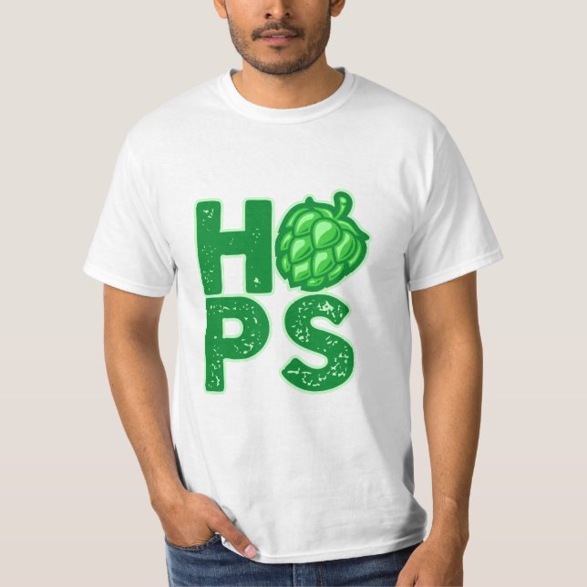 I Liebe Hopfen in Handbäumen T-Shirt (Vorderseite)
