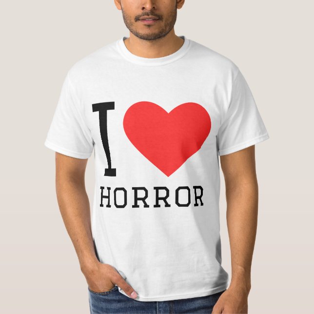 I LIEBE HORROR T-Shirt (Vorderseite)