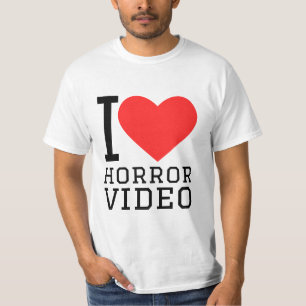 I Liebe Horror Videos T-Shirt