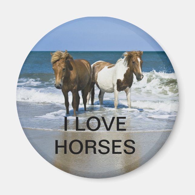 I LIEBE HORSES MAGNET (Vorne)