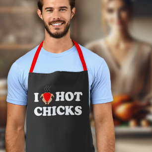 I Liebe Hot Chicks   Funny GRILLEN Schürze