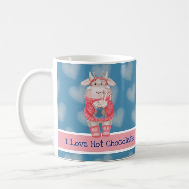 I Liebe Hot Chocolate Tasse (Links)