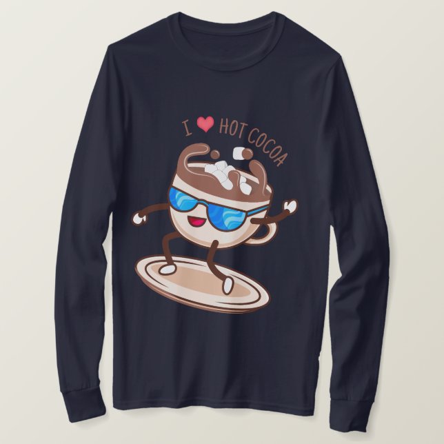 I Liebe Hot Cocoa T-Shirt (Design vorne)