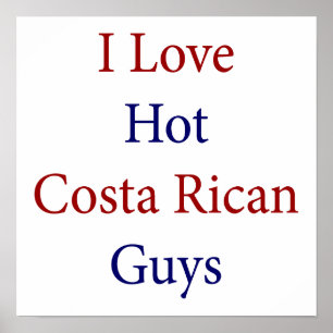 I Liebe Hot Costa Rica Typ Poster