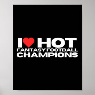 I Liebe Hot Fantasy Football Champions Mama Ehefra Poster