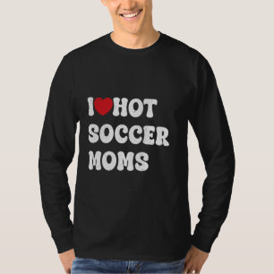 i Liebe Hot Football Moms Lustige Sprüche American T-Shirt