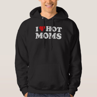 I Liebe Hot Mamas Funny Red Heart Liebe Mamas Hoodie