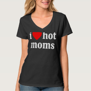 I Liebe Hot Mamas Red Heart Liebe Mamas T-Shirt