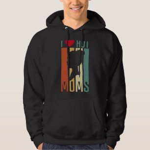 I Liebe Hot Mamas Vintag Retro Grafik für Mütter Hoodie