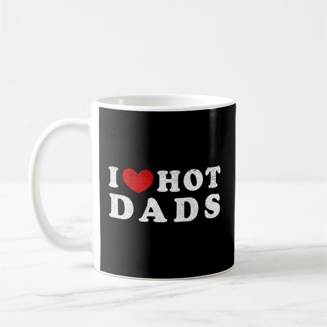 I Liebe Hot Vaters Ich Herz Hot Vaters Kaffeetasse (Links)