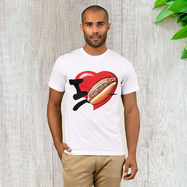 I Liebe Hotdogs Mens T - Shirt (Von Creator hochgeladen)