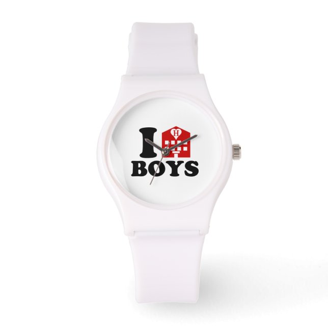I Liebe Hotel Boys Armbanduhr (Vorderseite)