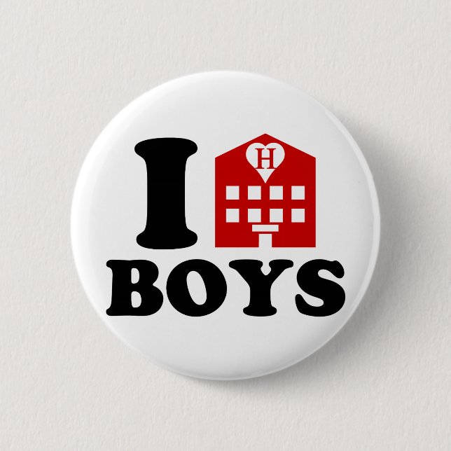 I Liebe Hotel Boys Button (Vorderseite)