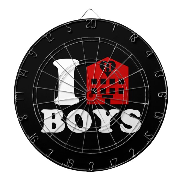 I Liebe Hotel Boys Dartscheibe (vorne)