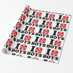 I Liebe Hotel Boys Geschenkpapier