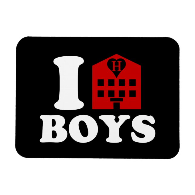I Liebe Hotel Boys Magnet (Horizontal)