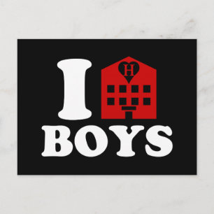 I Liebe Hotel Boys Postkarte