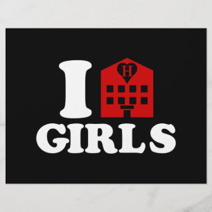 I Liebe Hotel Girls Flyer