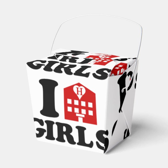 I Liebe Hotel Girls Geschenkschachtel (Vorderseite)