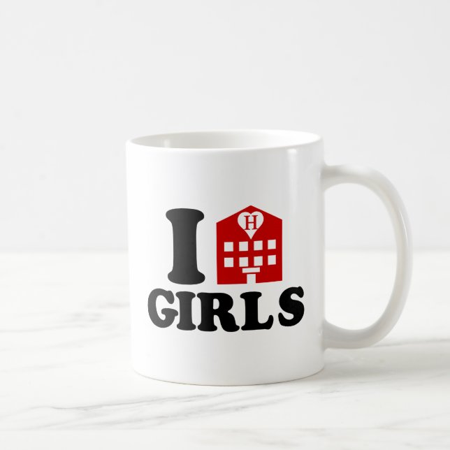I Liebe Hotel Girls Kaffeetasse (Rechts)