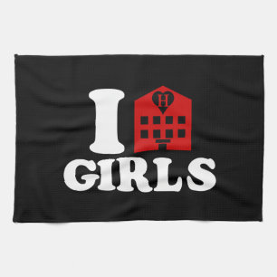 I Liebe Hotel Girls Küchentuch