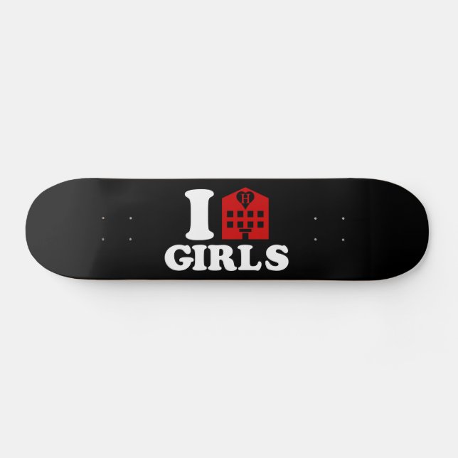 I Liebe Hotel Girls Skateboard (Horizontal)