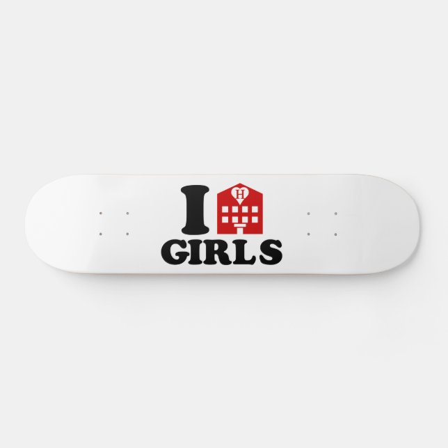 I Liebe Hotel Girls Skateboard (Horizontal)