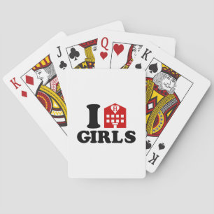 I Liebe Hotel Girls Spielkarten