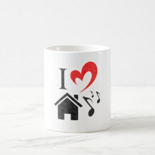 I Liebe House Music heart music Valentinstag Kaffeetasse